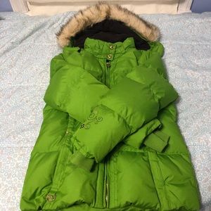 ZeroXposur Green Girls Heavy Winter Coat